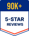 90K+ 5-Star Reviews